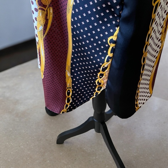 NWOT- ZARA TRF COLLECTION- Oversized Multi Pattern Top- L - Picture 6 of 9